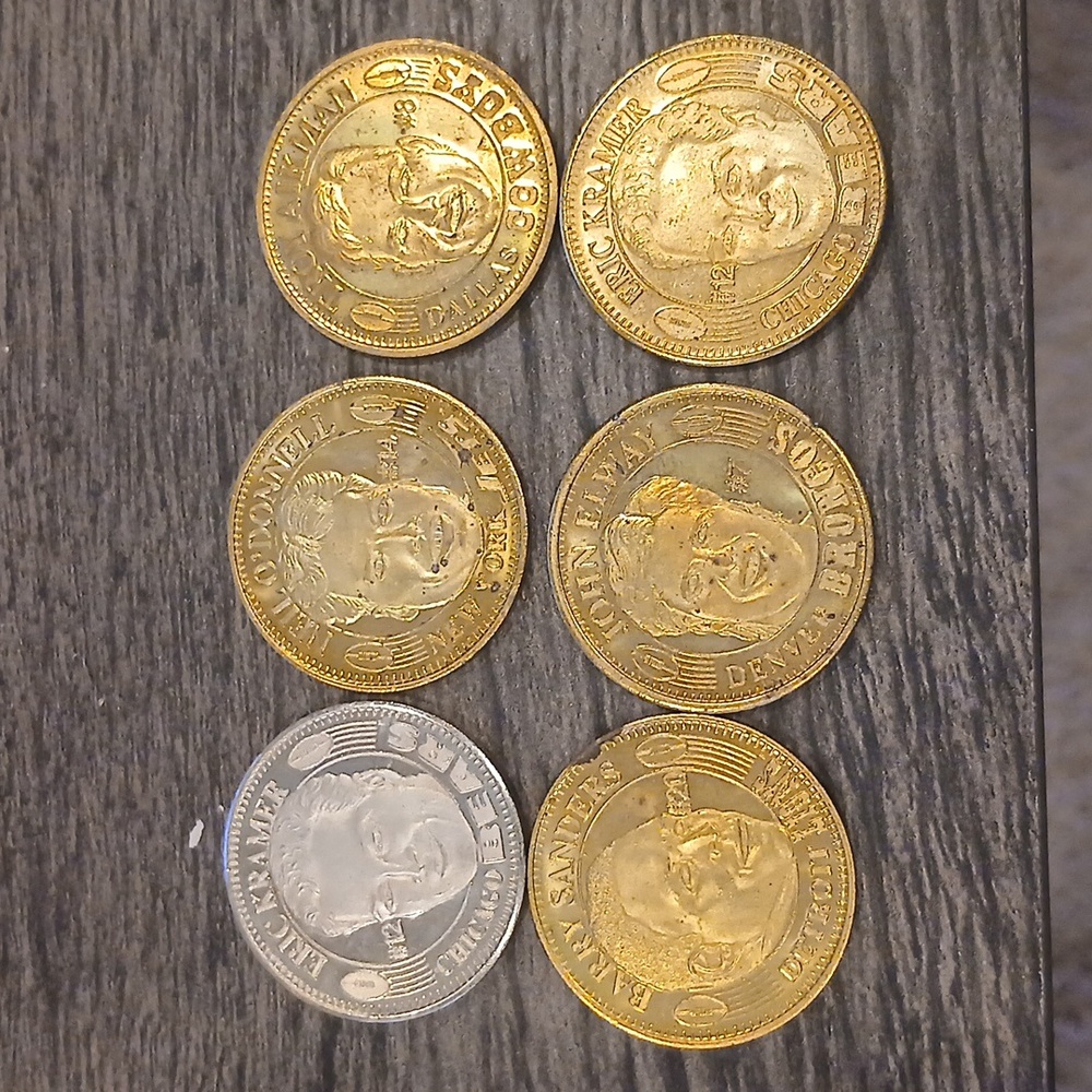 1997 Vintage PINNACLE Limited Edition NFL coins